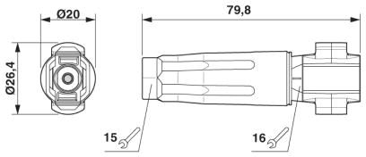 Разъем-PV-C1M-S 2,5-6 (-)