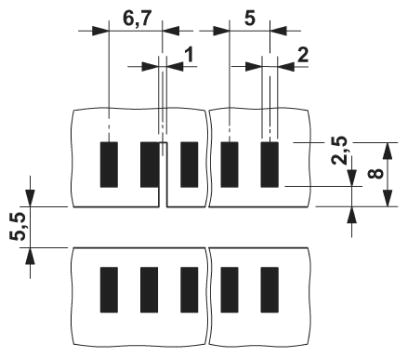 Соединитель для печатной платы-ZEC 1,5/ 4-LPV-5,0 C2,4 BK