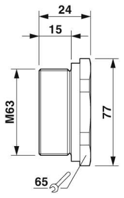 Резьбовой колпачок-A-EXSH-M63-68L-N-S