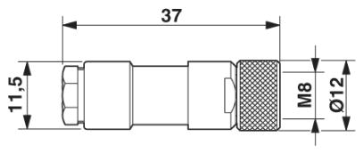 Разъем-SACC-M 8FS-4CON-M