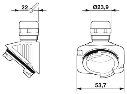 Кабельный ввод-HC-B-G-M20-EC-AL