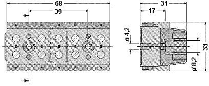 Клемма-G 10/ 5 BD:L1,L2,L3,N,PE