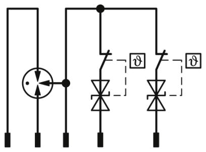 Штекерный модуль для защиты от перенапр-й-TTC-6P-2X1-EX-24DC-I-P