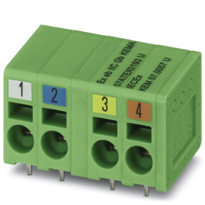 Клеммные блоки для печатного монтажа-SPT 2,5/ 4-H-EX PROFINET 2