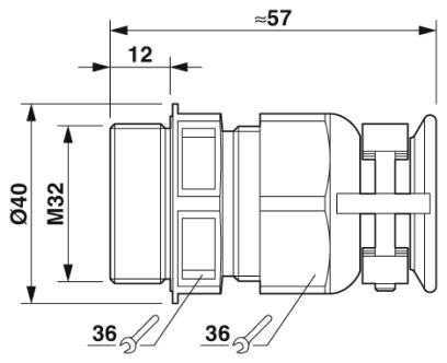Кабельный ввод-G-INTRO-M32-M68N-PEPDS-BK