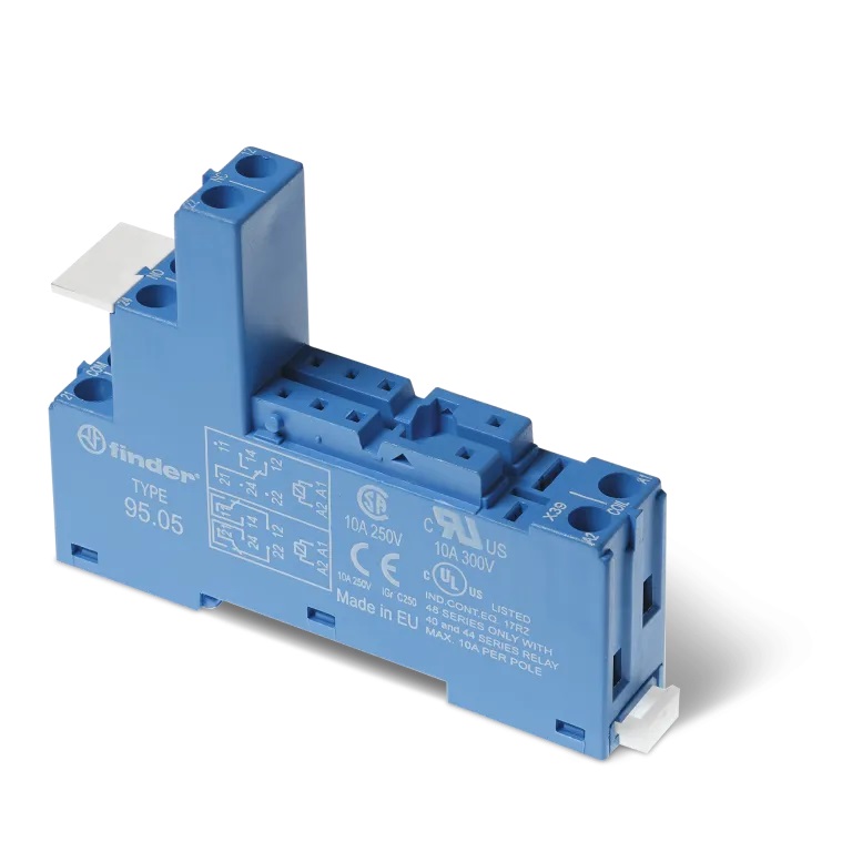 9505SPA Розетка с винтовыми клеммами (с зажимной клетью) для реле 40.51, 40.52, 40.61, 44.52, 44.62; применяются модули 99.02, 86.03