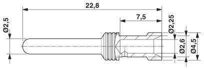 Обжимной контакт-CK2,5-ED-2,50ST-S AG