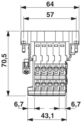 Адаптер клеммного модуля-HC-B 10-A-DT-PER-M