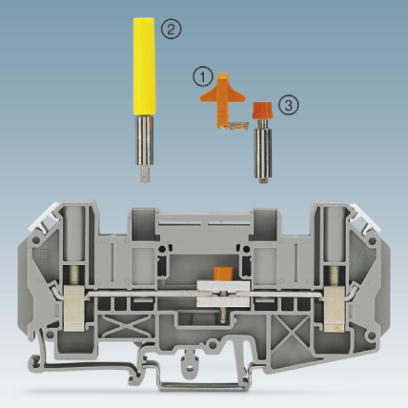 Измерительная клемма с ползунковым размыкателем-UT 6-T-HV P/P