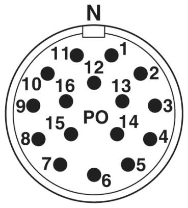 Кабельный соединитель-CA-16P1N12T008S