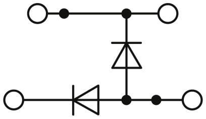 Клеммный блок-PTTB 2,5-2DIO/UR-O/UR-UL