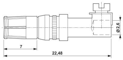 Силовой контакт D-SUB-VS-BU-SC-2,6