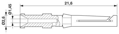 Обжимной контакт-CK1,6-ED-1,00BU AG