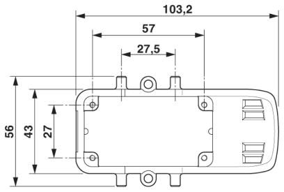 Монтажная рама штекера-HC-CIF-B10-HFFD-WH-AL