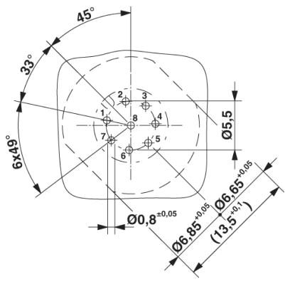 Проходная деталь-SACC-DSI-M12MS-8CON-M16