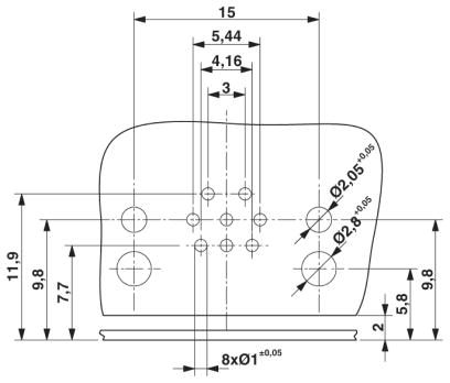 Встраиваемые разъемы-SACC-CI-M12MS-8CON-L90 SCO