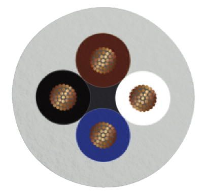 Кабель для датчика / исполнительного элемента-SAC-4P-MS/0,3-600/M12FR-3L HD