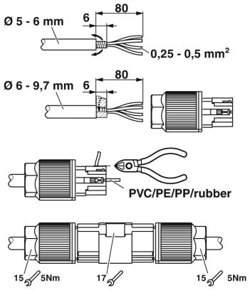 Кабельный соединитель-SACC-CC-8QO SH PN