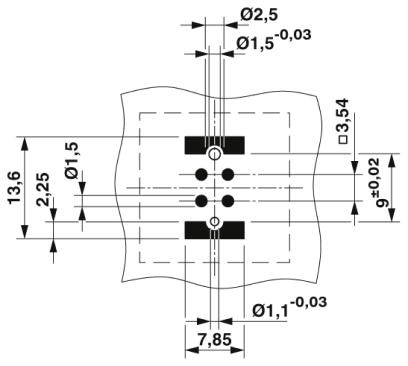 Встраиваемые разъемы-SACC-CI-M12FS-4P SMD T