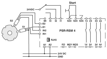 Устройство безопасного переключения-PSR-SPP-24DC/RSM4/4X1