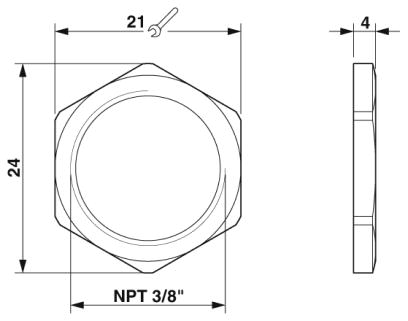 Контргайка-A-INL-NPT3/8-N-S