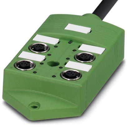 Коробка датчика и исполнительного элемента-SACB-4/ 4-L-10,0PUR SCO