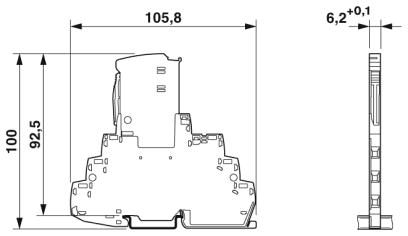 Устройство защиты от перенапряжений-TTC-6P-1X2-F-M-24DC-UT-I