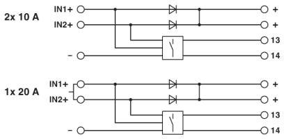 Резервные модули-TRIO-DIODE/48DC/2X10/1X20