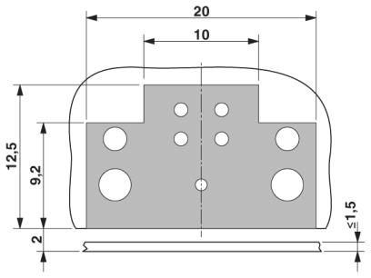 Встраиваемые разъемы-SACC-CI-M12MS-4CON-L90 SH SCO