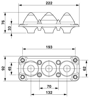 Панель кабельных вводов-MC-3/7-MULTI-67-PVO-BK