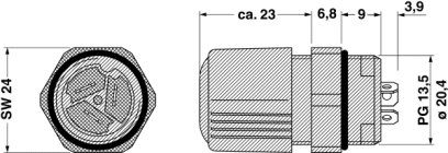 Проходная деталь-Q 1,5/3FL/13-13KU-ESA
