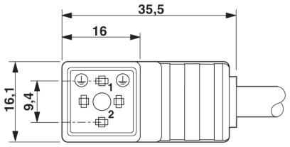 Кабель для датчика / исполнительного элемента-SAC-3P-10,0-PVC/CI-1L-V