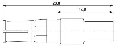 Коаксиальный контакт D-SUB-VS-ST-KX-50-RG58
