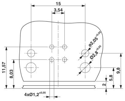 Встраиваемые разъемы-SACC-CI-M12FS-4CON-L90 SCO