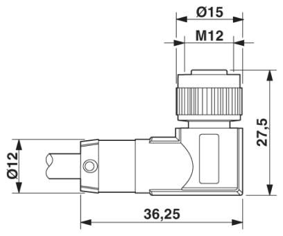 Системный кабель шины-SAC-5P-MS/ 5,0-923/FR CAN SCO