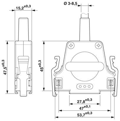 Сальниковый корпус D-SUB-CUC-DST-GZNI-S/DSFL25