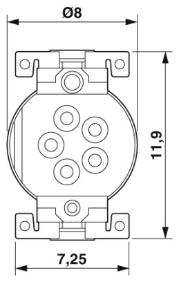 Встраиваемые разъемы-SACC-CIP-M8FSB-5P SMD R32