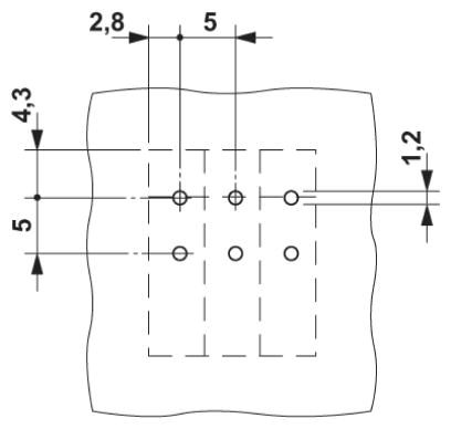 Клеммные блоки для печатного монтажа-FRONT 2,5-V/SA 5/ 2
