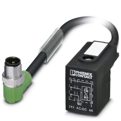 Кабель для датчика / исполнительного элемента-SAC-3P-MR-B-1L-Z180 SCO/.../..