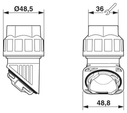 Кабельный ввод-HC-B-GM0-M40-PLTBK