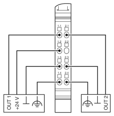 Клеммы Inline-IB IL 24 DO 2-2A-PAC