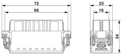 Модуль для контактов-HC-A16-I-PT-F-32