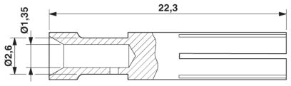 Обжимной контакт-CK2,5-ED-0,75BU AG