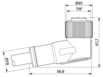Силовой кабель-SAC-5P-MINMR/0,6-440/MINFR PWR