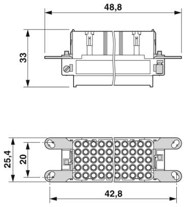 Модуль для контактов-VC-D1-BU15-PE