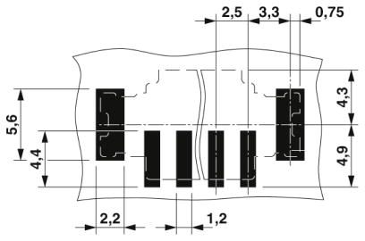 Ответная часть-PTSM 0,5/ 2-HV0-2,5-SMD WH R24