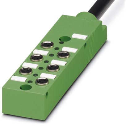 Коробка датчика и исполнительного элемента-SACB 6-3 L M8 PUR/