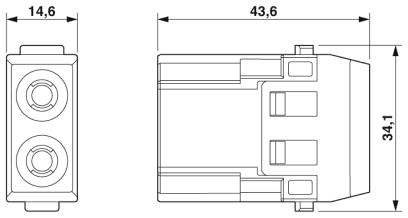 Модуль для установки контактов-HC-M-02-CT-M