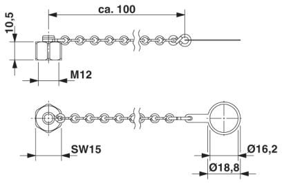 Колпачок-PROT-M12 FS-M-CHAIN