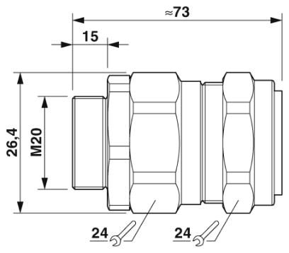 Кабельный ввод-G-ESSWU-M20S-S66L-NTES-S